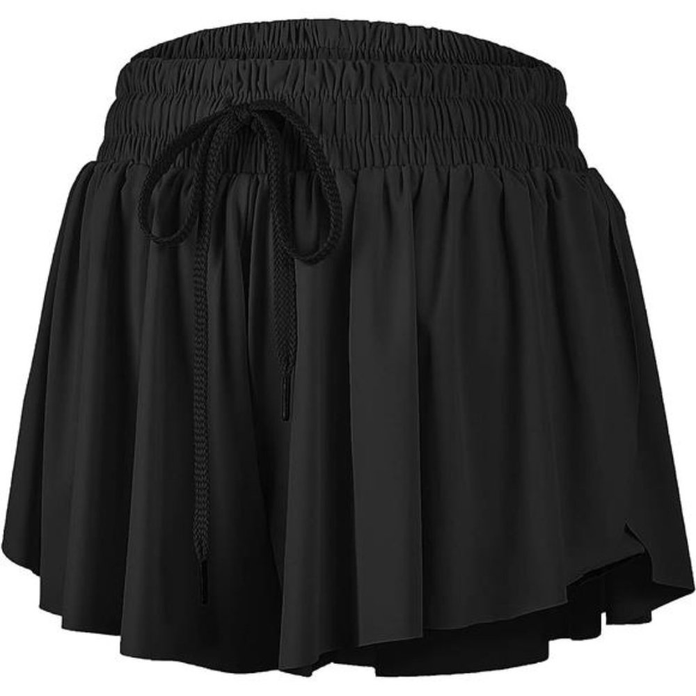 Flowy Athletic Shorts for Women Gym Yoga Workout Running Biker Spandex Butterfly